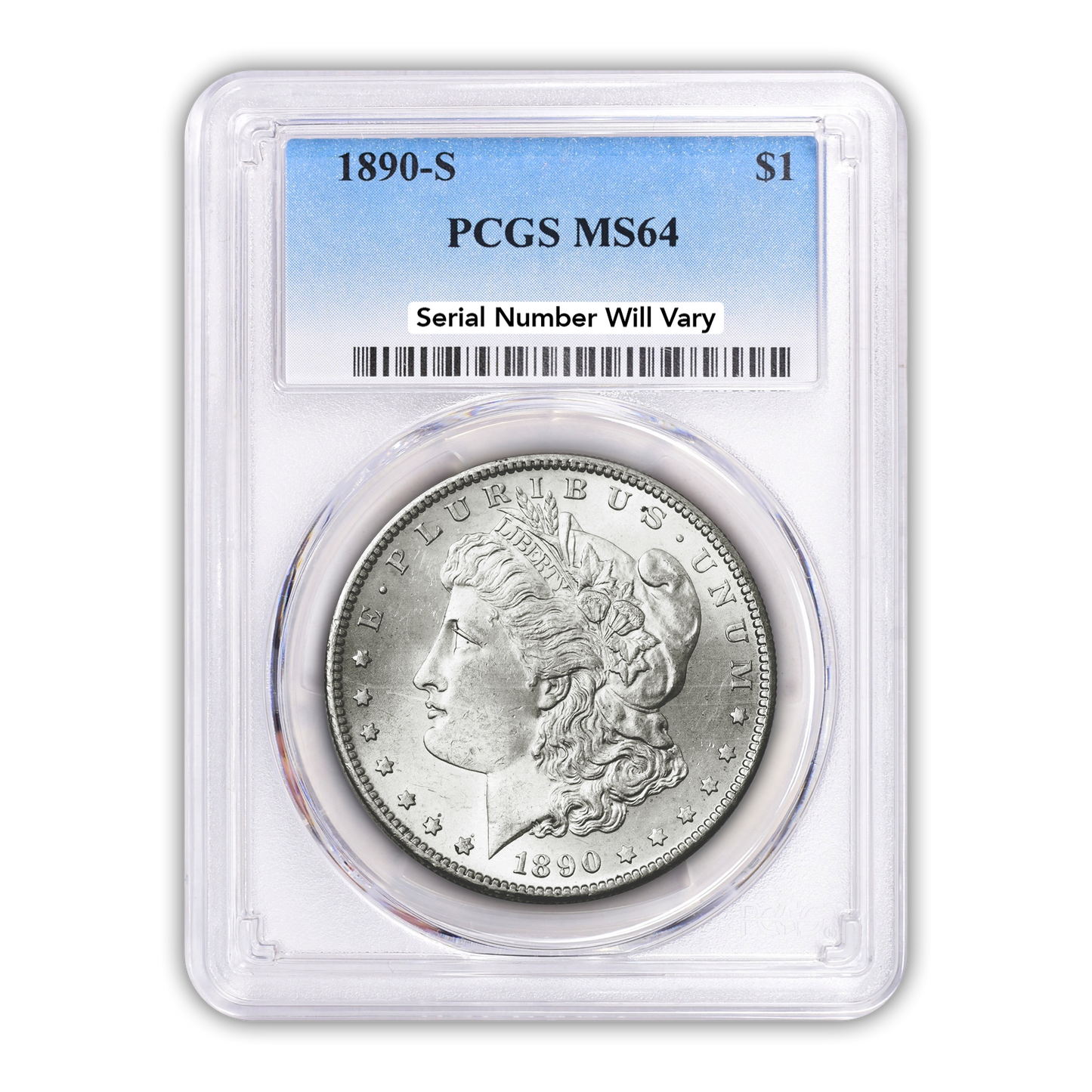 1890 Morgan Silver Dollar San Francisco - PCGS MS64