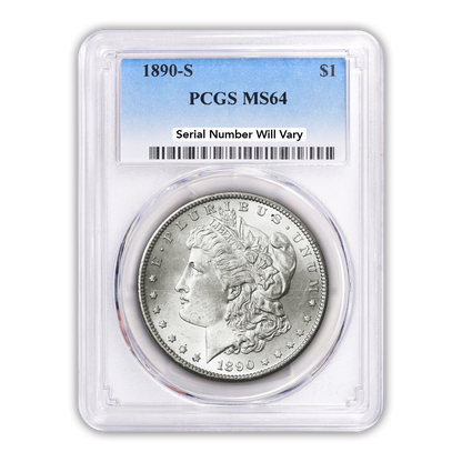 1890 Morgan Silver Dollar San Francisco - PCGS MS64