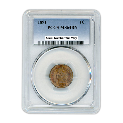 1981 Indian Cent 1C PCGS MS64 BN