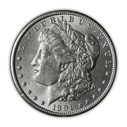 1891 Morgan Silver Dollar Carson City - Brilliant Uncirculated