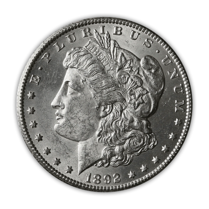 1892 Morgan Silver Dollar Carson City - Brilliant Uncirculated