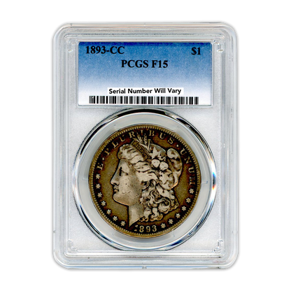 1893 Carson City Morgan Silver Dollar PCGS F15