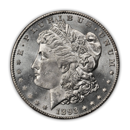 1893 Morgan Silver Dollar Carson City - Brilliant Uncirculated
