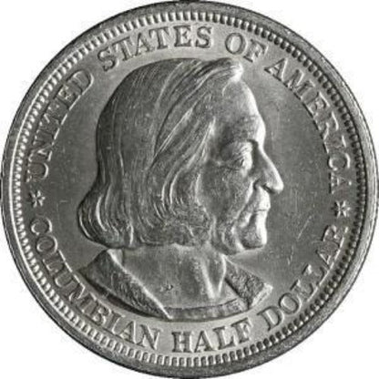 1893 Columbian Exposition Silver Half Dollar - About Uncirculated