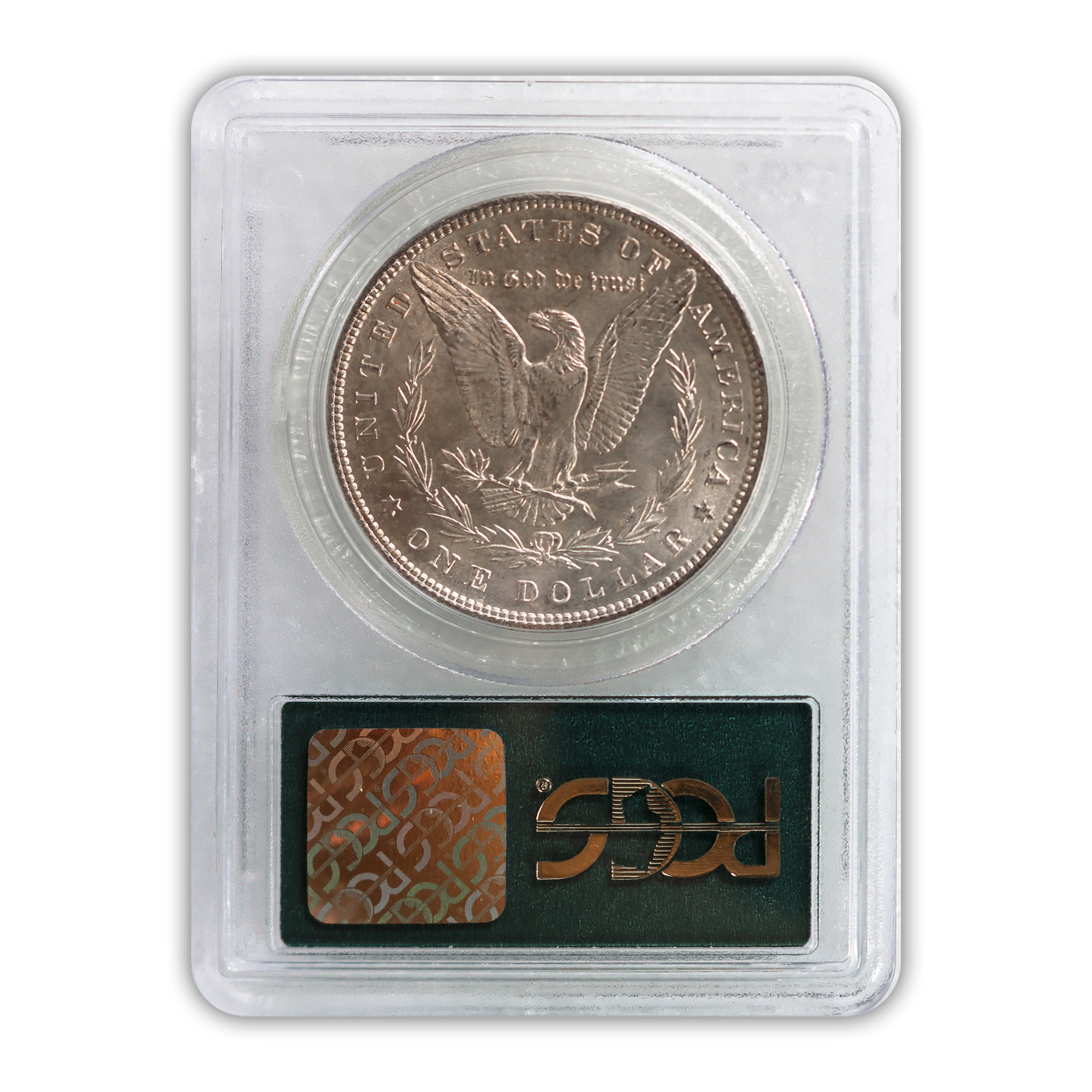 1898 Morgan Silver Dollar Philadelphia - PCGS MS65 Prooflike Green Holder