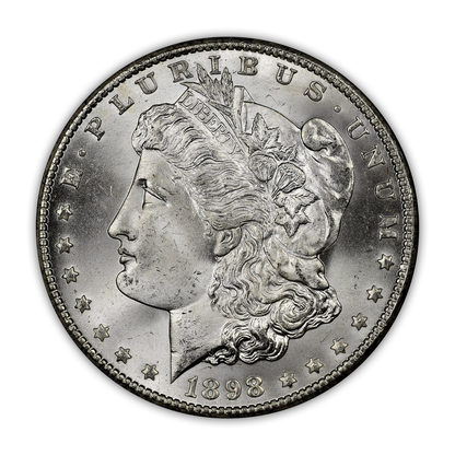 1898 Morgan Silver Dollar New Orleans - Brilliant Uncirculated