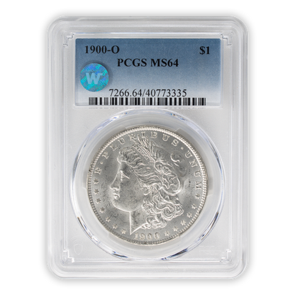 1900 Morgan Silver Dollar New Orleans - PCGS MS64 Sight White
