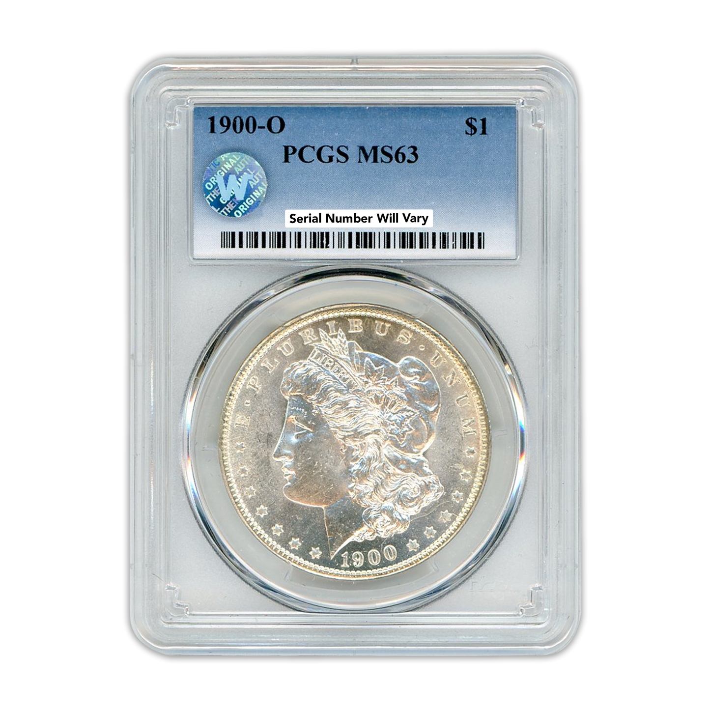 1900 Morgan Silver Dollar New Orleans - PCGS MS63 Sight White