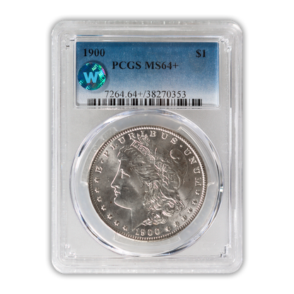 1900 Morgan Silver Dollar Philadelphia - PCGS MS64+ Sight White