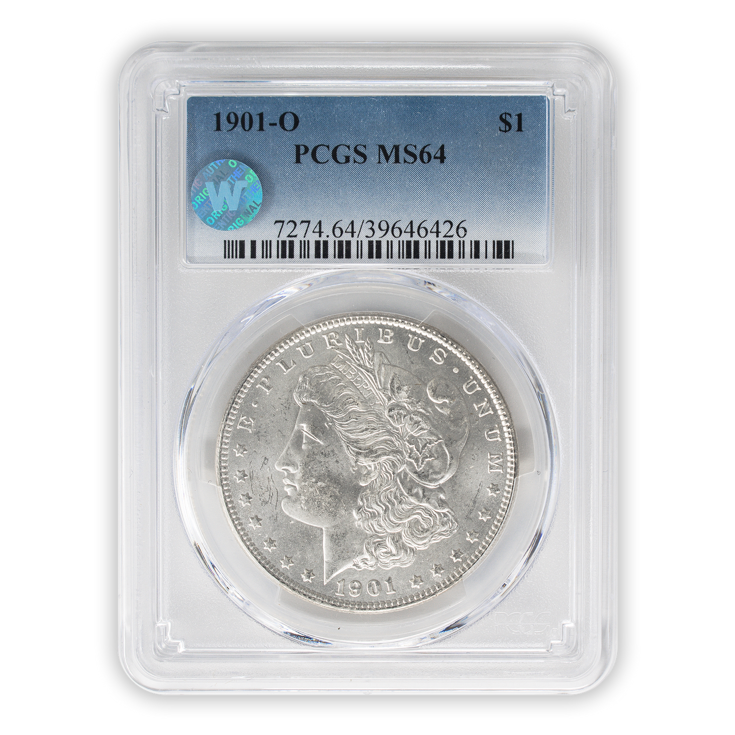 1901 Morgan Silver Dollar New Orleans - PCGS MS64 Sight White