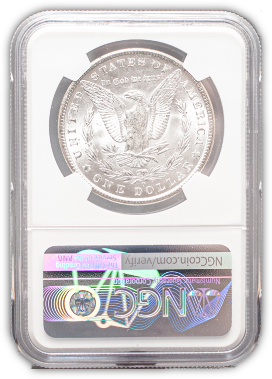 1902 Morgan Silver Dollar New Orleans - NGC MS63 Wayne Miller Signature Label