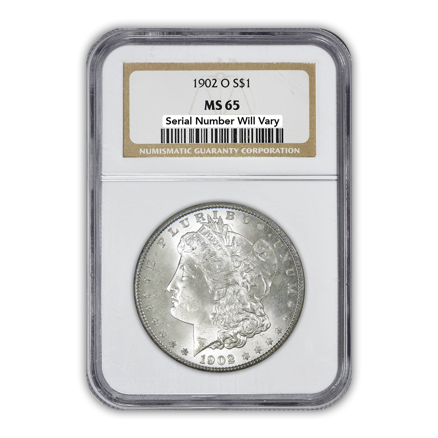 1902 Morgan Silver Dollar New Orleans - NGC MS65