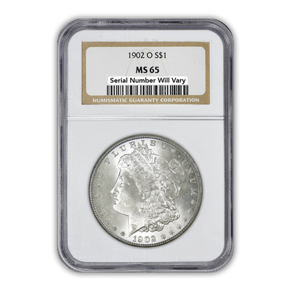 1902 Morgan Silver Dollar New Orleans - NGC MS65