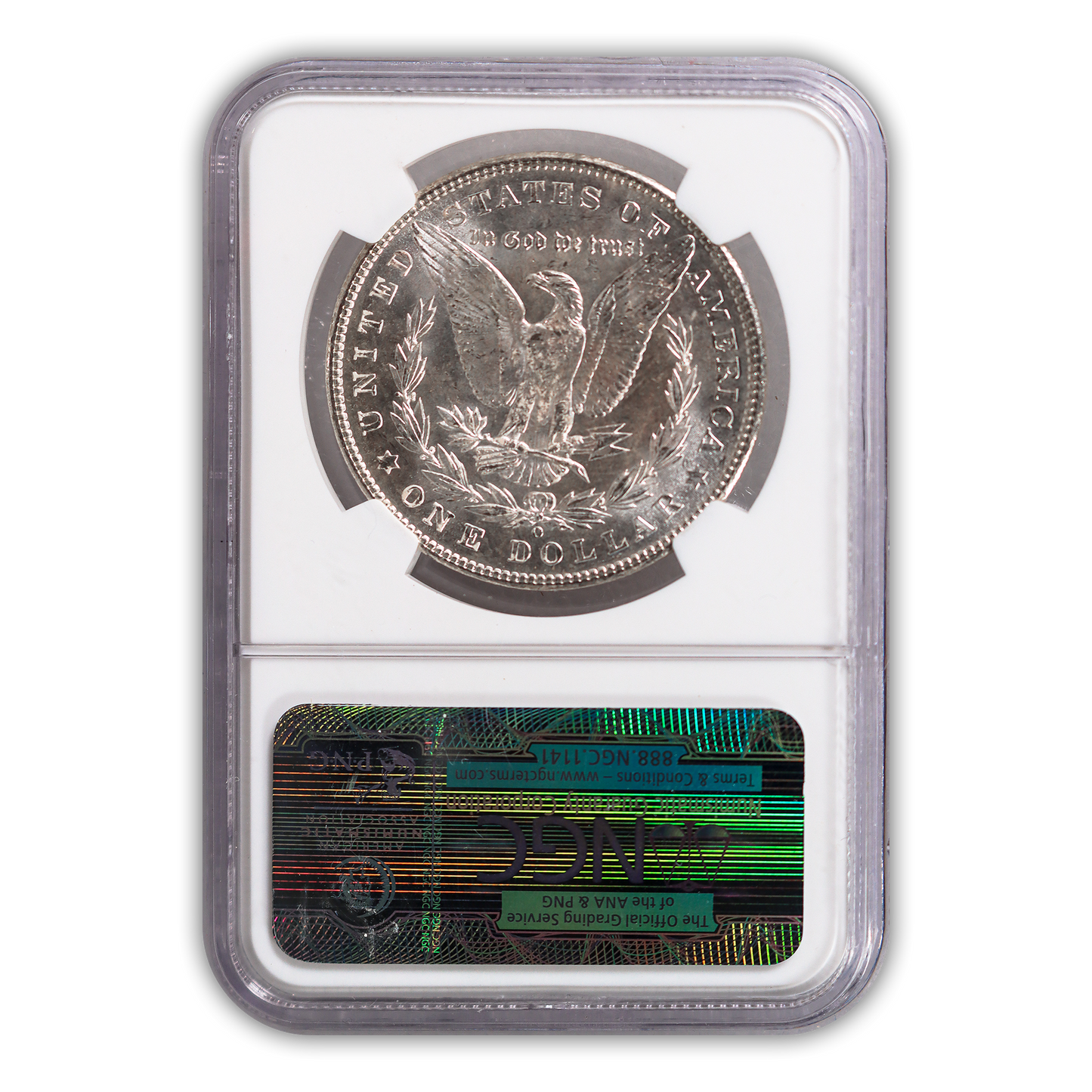 1902 Morgan Silver Dollar New Orleans - NGC MS64 Sight White Lincoln Highway