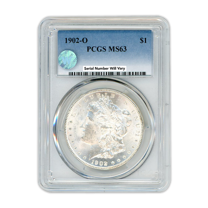 1902 Morgan Silver Dollar New Orleans - PCGS MS63 Sight White