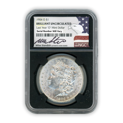 1904 Morgan Silver Dollar New Orleans - NGC Brilliant Uncirculated Standish Label