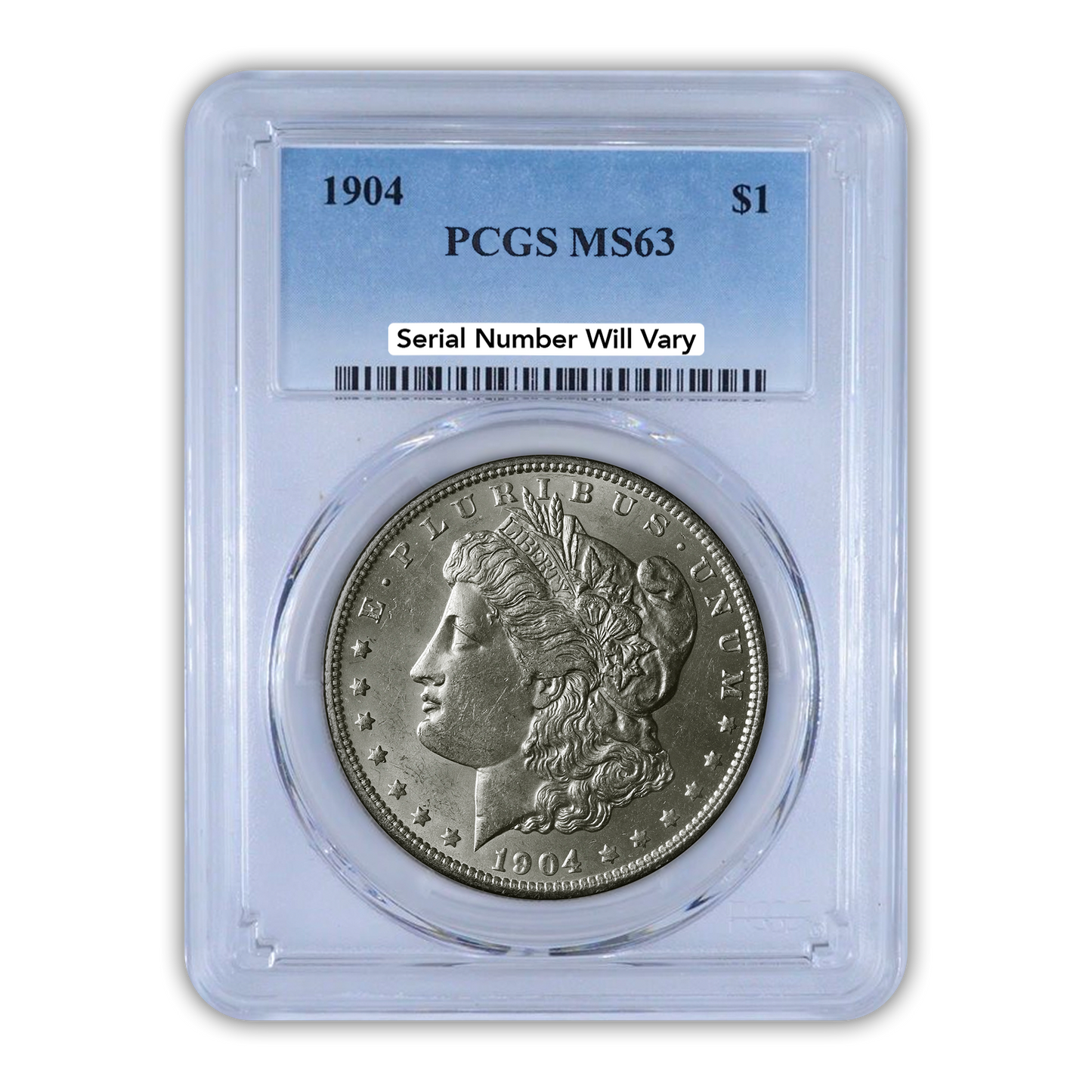 1904 Morgan Silver Dollar Philadelphia - PCGS MS63