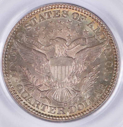 1908 O Barber Quarter Dollar New Orleans - PCGS MS63
