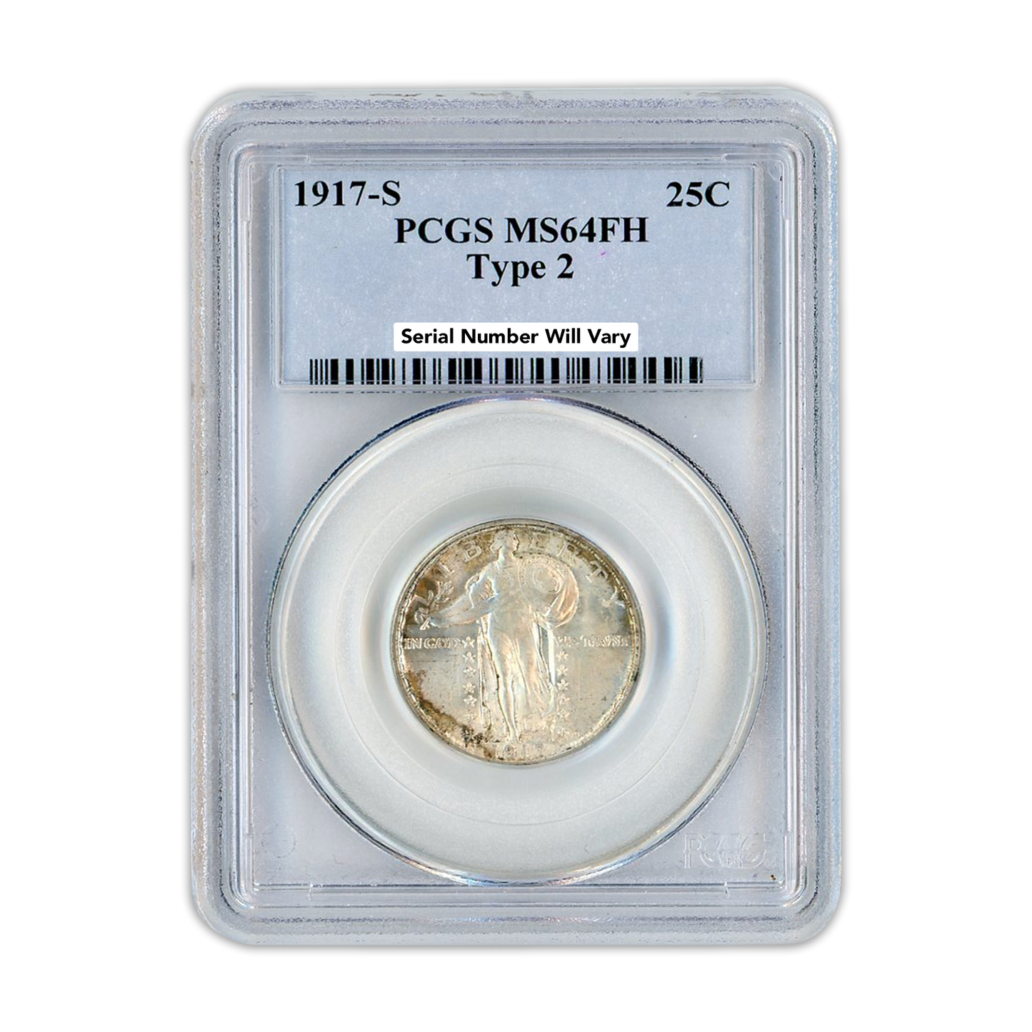 1917-S Standing Liberty Quarter Type 2 PCGS MS64 FH