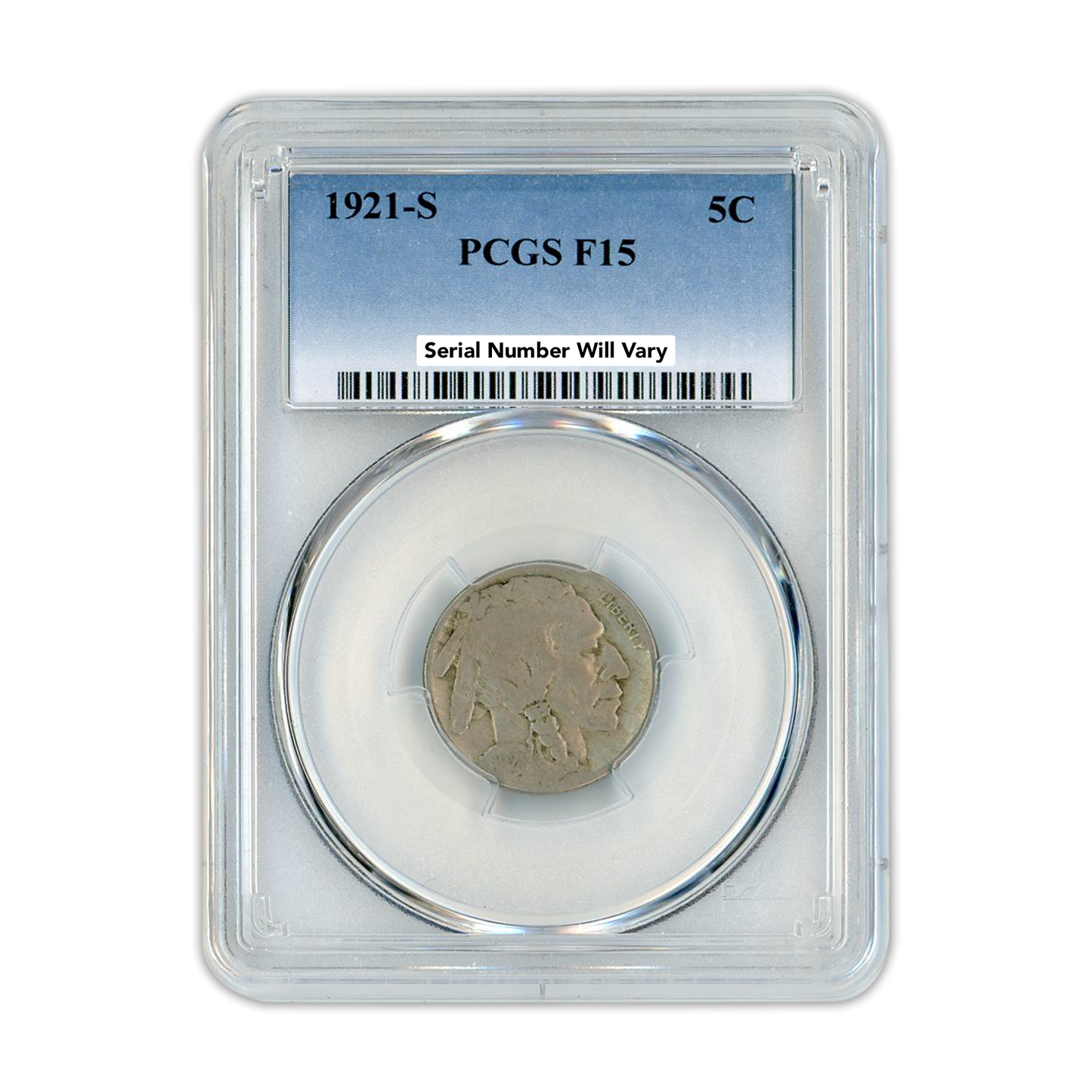 1921-S  Buffalo Nickel PCGS F15