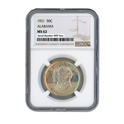 1921  Alabama Half Dollar Commemorative - NGC MS62