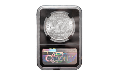 1921 Morgan Silver Dollar Philadelphia - NCG MS62 - 100th Anniversary Label Black core