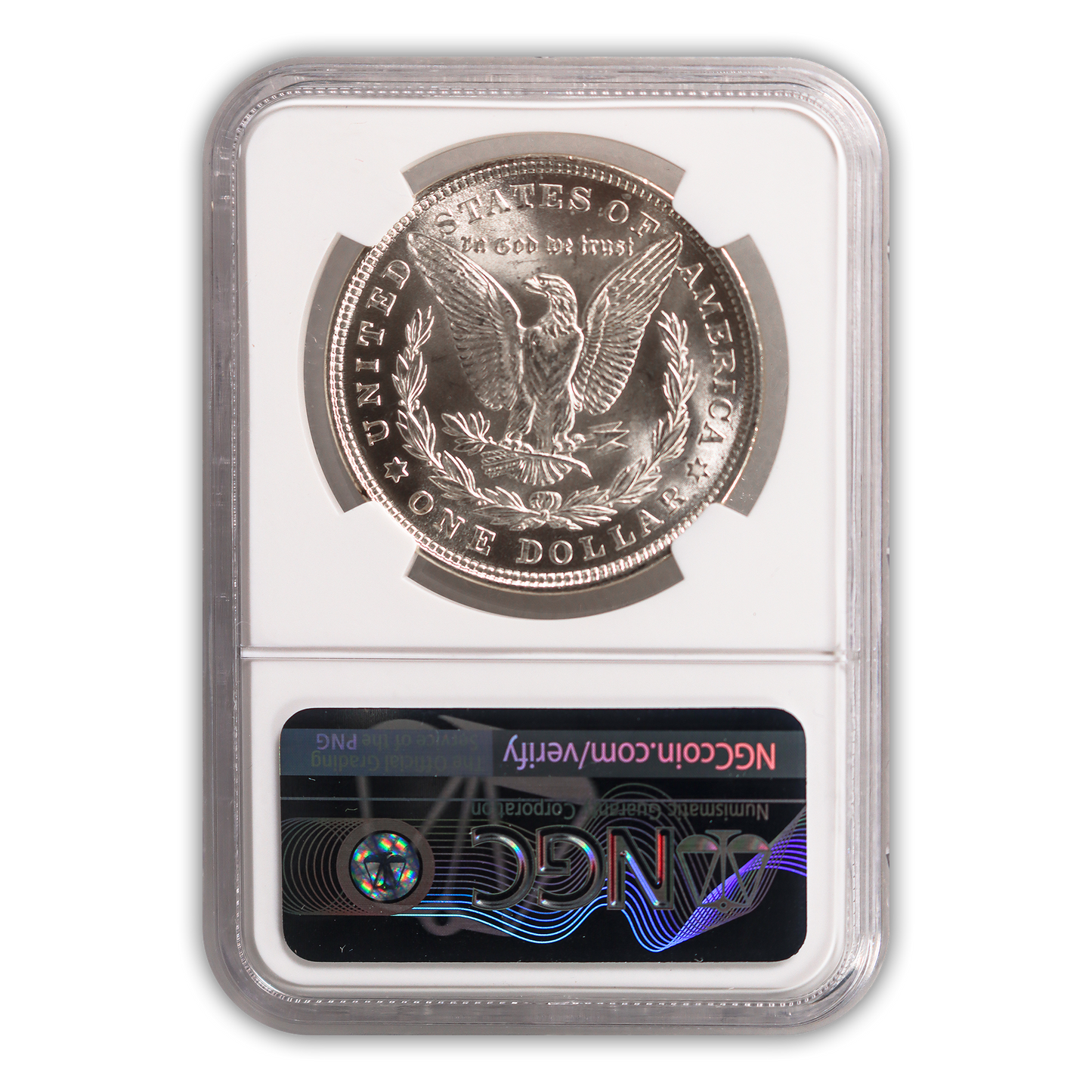 1921 Morgan Silver Dollar Philadelphia - NGC MS64+ Sight White