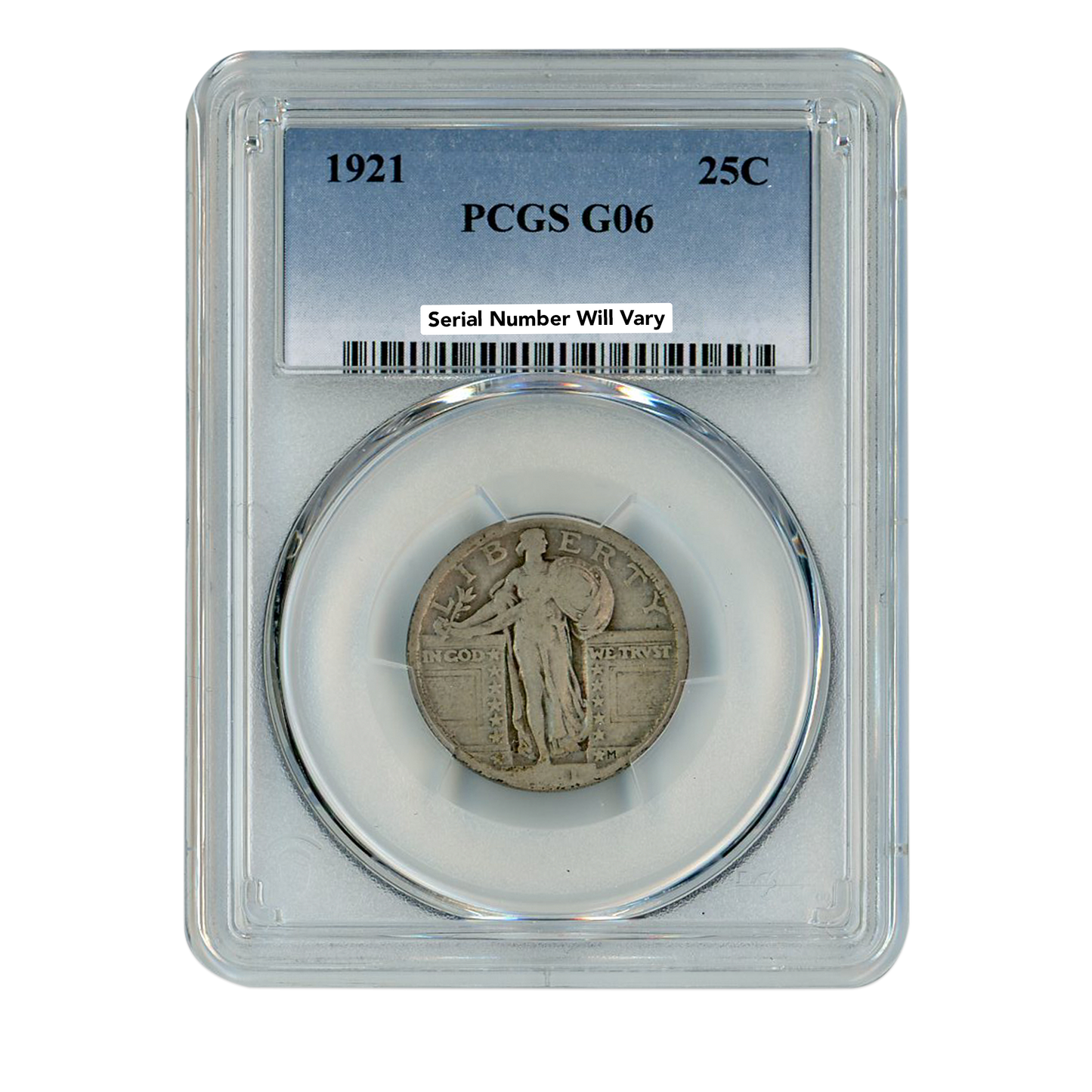 1921 Standing Liberty Quarter Dollar - PCGS G06