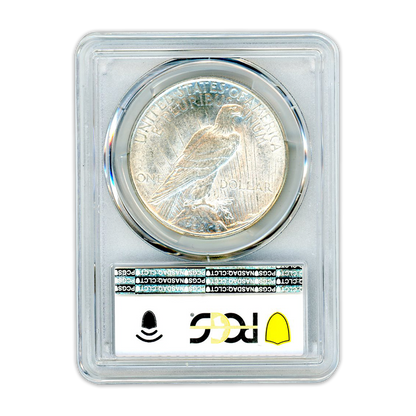 1923 Morgan Silver Peace Dollar Denver - PCGS MS61