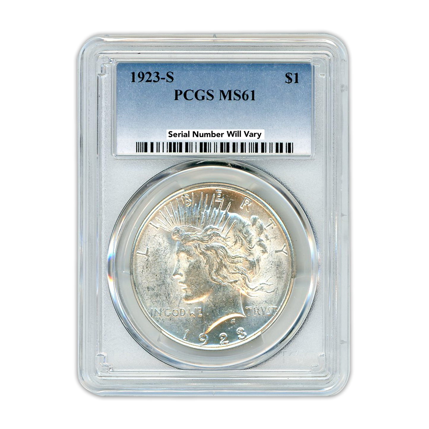 1923 Peace Silver Dollar San Fransico -  PCGS MS61