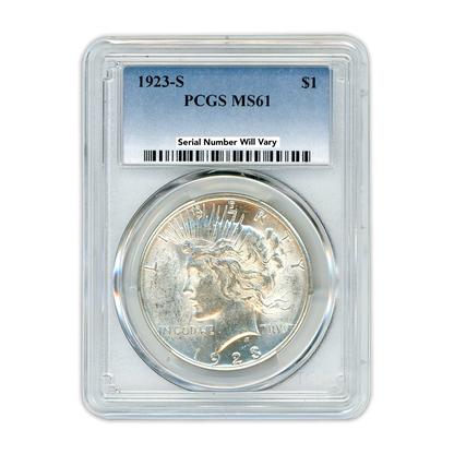 1923 Peace Silver Dollar San Fransico -  PCGS MS61