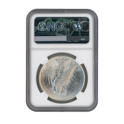 1923 D Peace Silver Dollar Denver NGC MS62