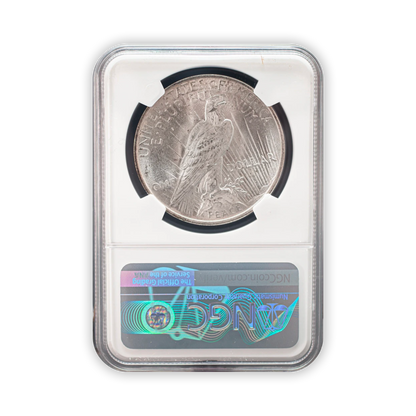 1923 Peace Silver Dollar Philadelphia - NGC MS63 Wayne Miller Signature Label