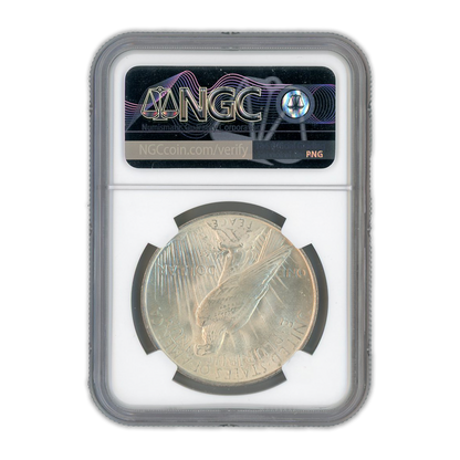 1923 Peace Silver Dollar Philadelphia - NGC MS64 Wayne Miller Signature Label