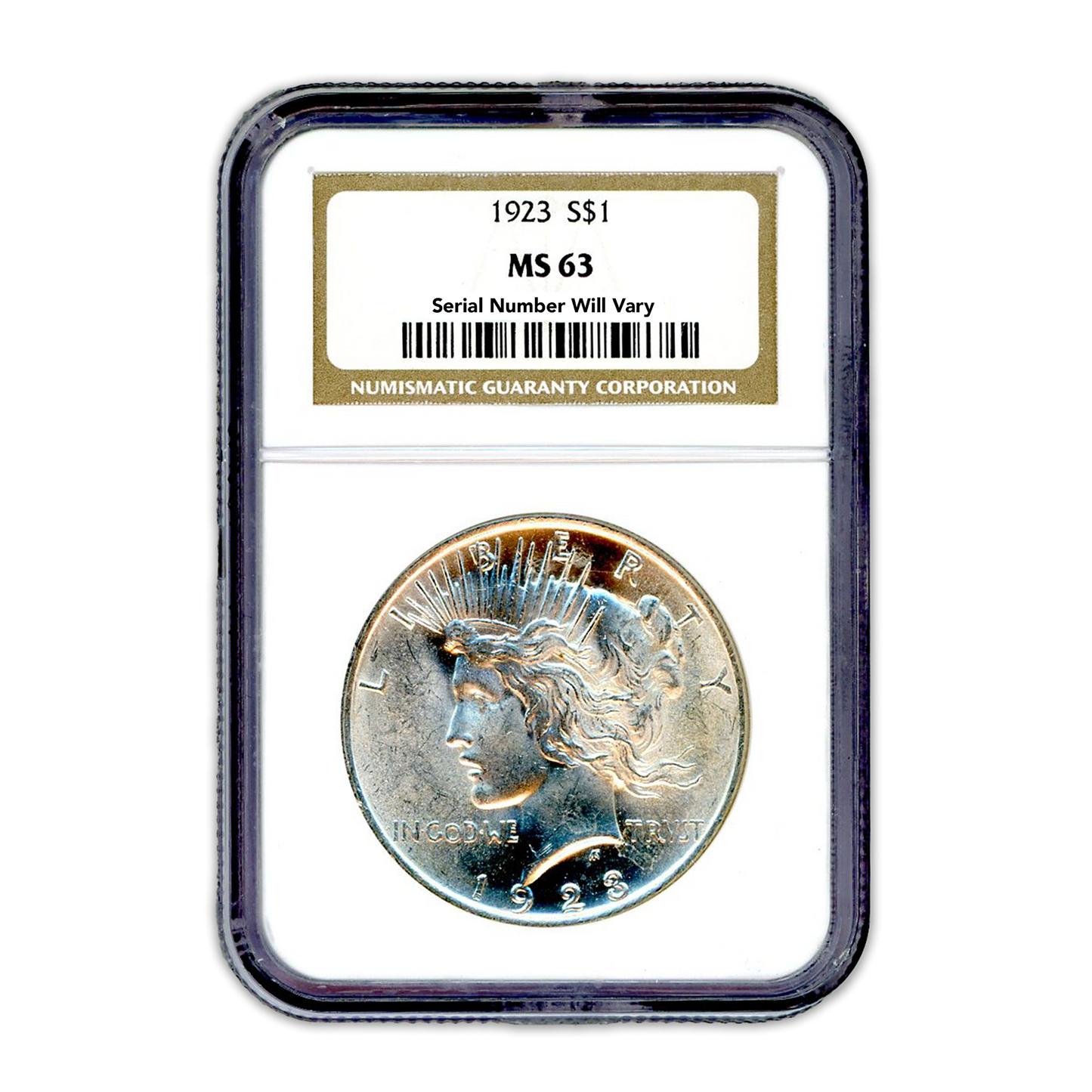 1923 Peace Silver Dollar San Fransico -  NGC MS63