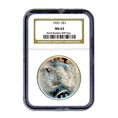 1923 Peace Silver Dollar San Fransico -  NGC MS63