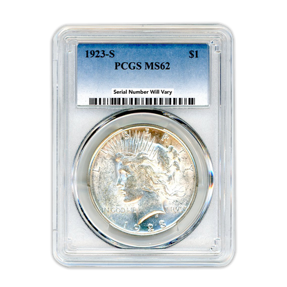 1923 Peace Silver Dollar San Fransico -  PCGS MS62