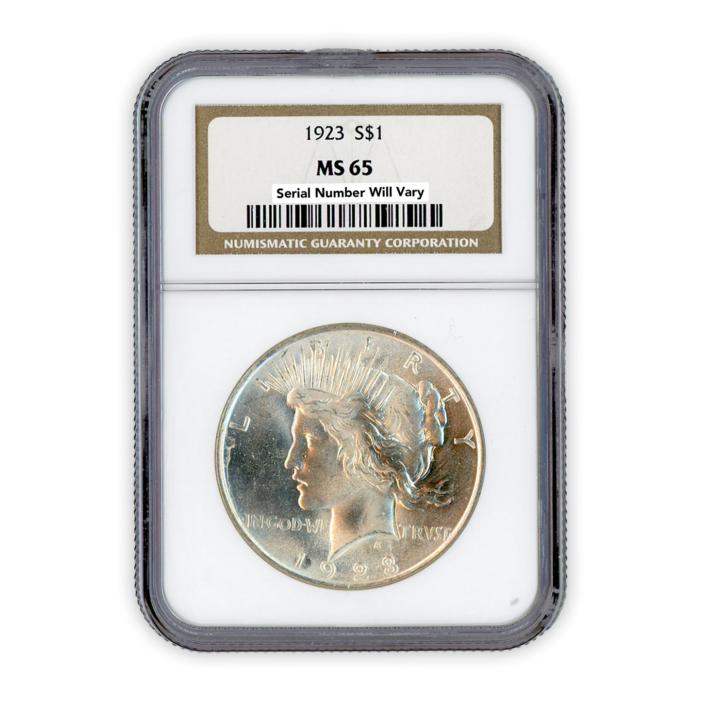 1923 S Peace Silver Dollar San Francisco - NGC MS65
