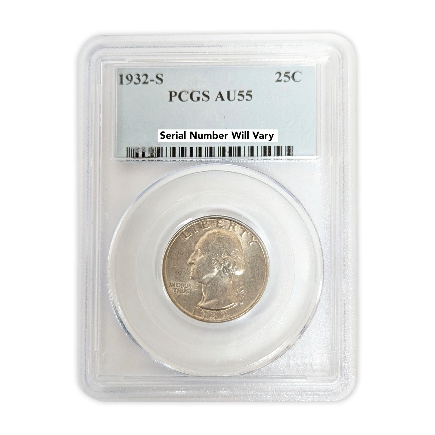 1932 S Washington Silver Quarter PCGS AU55 San Francisco