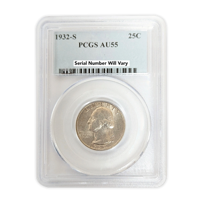 1932 S Washington Silver Quarter PCGS AU55 San Francisco