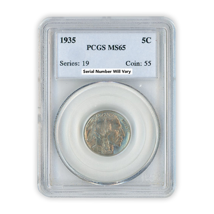 1935 Buffalo Nickel - PCGS MS65