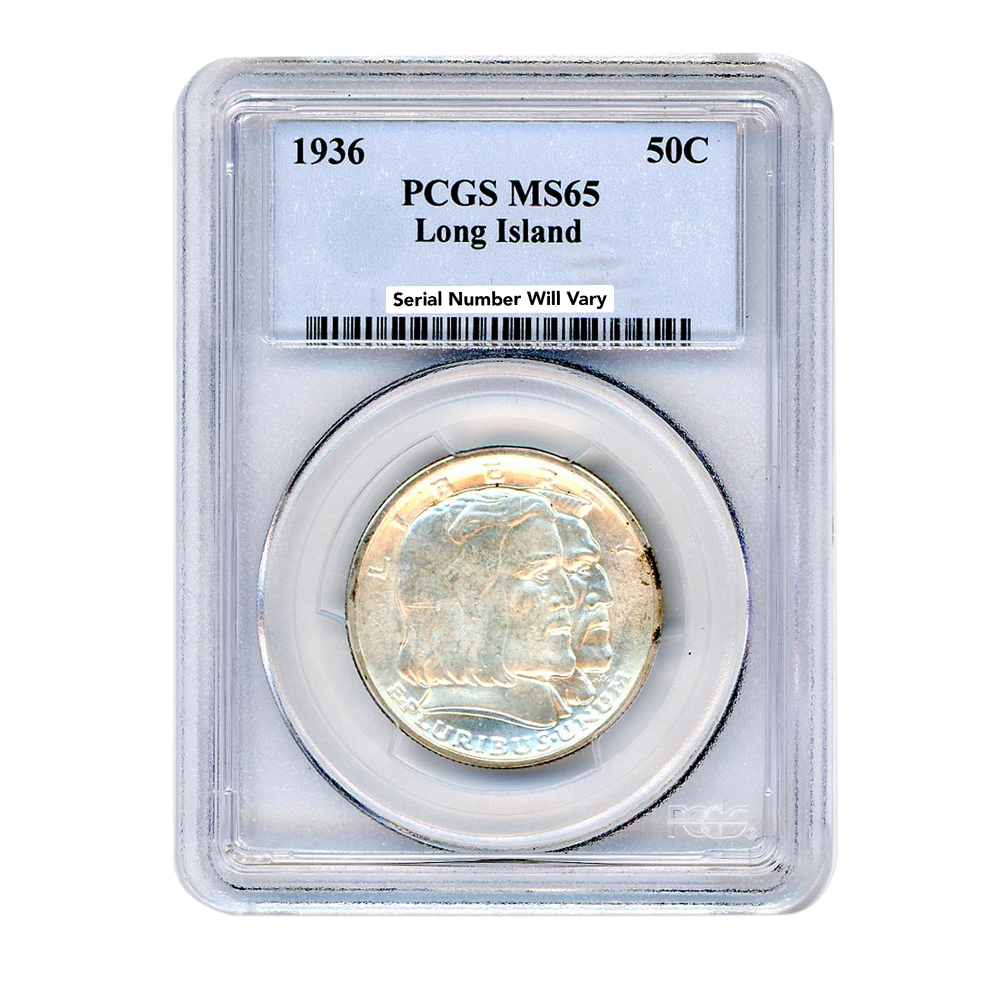1936 Long Island Half Dollar Philadelphia - PCGS MS65 Commemorative