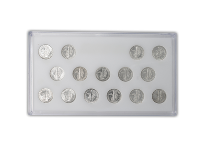 1941 - 1945 Mercury Dime Uncirculated Short Set