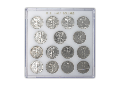 1941 - 1945 Walking Liberty Half Dollar PDS Slider Set