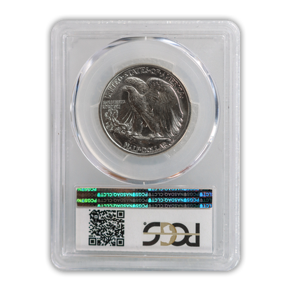 1942 Walking Liberty Silver Half Dollar Philadelphia - PCGS MS65 Sight White