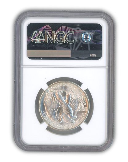 1945 Walking Liberty Silver Half Dollar San Francisco - NGC MS66+