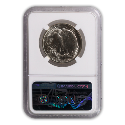 1945 Walking Liberty Silver Half Dollar San Francisco - NGC MS64 Sight White
