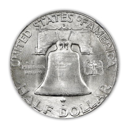 1948 Franklin 90% Silver Half Dollar Denver - Uncirculated