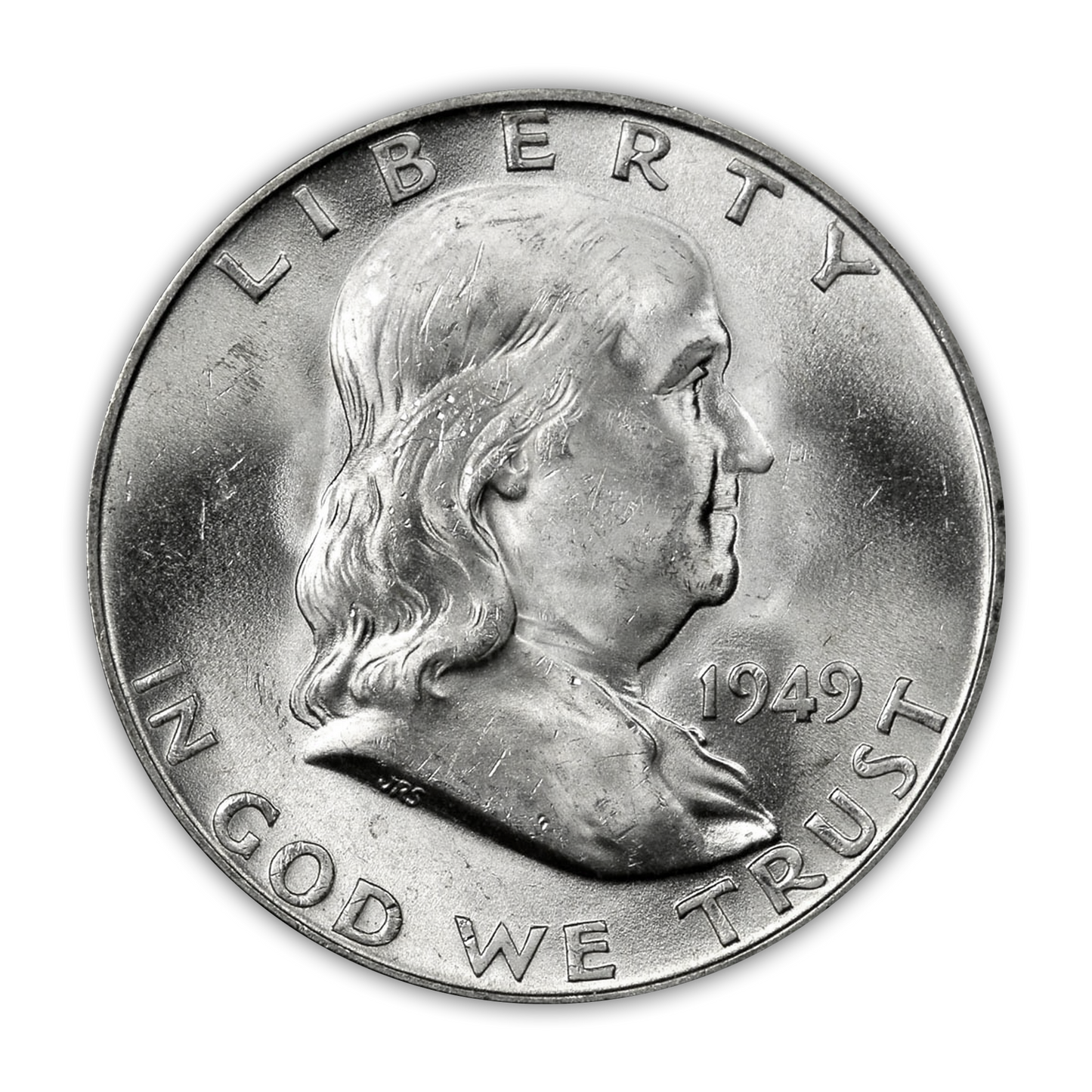 1949 Franklin 90% Silver Half Dollar Denver - Uncirculated