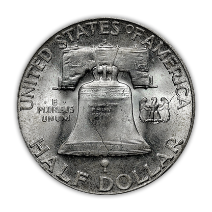 1949 Franklin 90% Silver Half Dollar San Francisco - Uncirculated